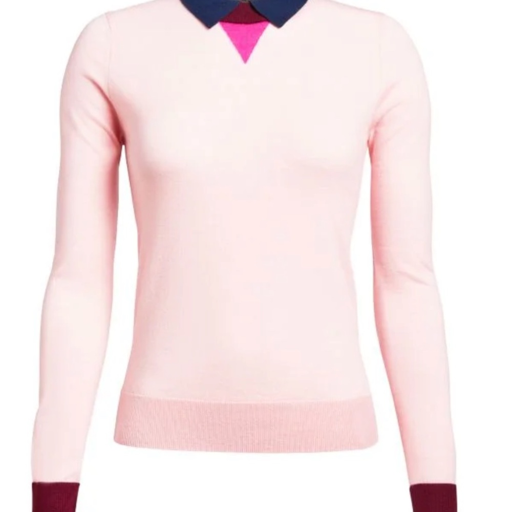 G/FORE Pink and Burgundy Sweater